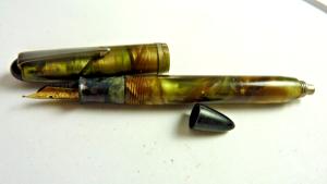 Vintage Green Signature 6 Fountain Pen Made in USA