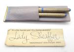 Lady Sheaffer Periwinkle #7 Fountain Pen & Pencil Set