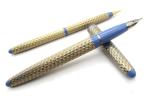 Lady Sheaffer Periwinkle #7 Fountain Pen & Pencil Set