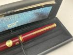 Montblanc 221 Burgundy Fountain Pen with 14K Nib