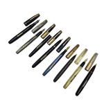 Vintage Waterman Fountain Pen Set with 14K Nibs