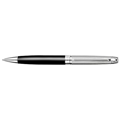 Caran D'ache Leman Bicolor Black Silver Ballpoint Pen