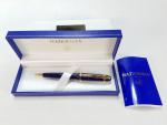 Waterman Phileas Blue Marble Ballpoint Pen with Case