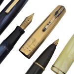 Vintage Waterman Fountain Pen Set with 14K Nibs
