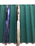 Two Vintage Waterman Fountain Pens with Gold Nib