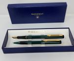 Waterman Green Fountain Pen & Ballpoint Set