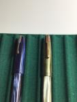 Two Vintage Waterman Fountain Pens with Gold Nib