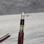 Waterman Ideal Vintage Fountain Pen Red Green Stripes