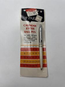 Vintage Parker Ivory Calendar Jotter Ball Pen