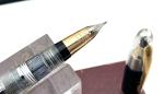 Sheaffer Snorkel Demonstrator Fountain Pen 14K Fine Nib