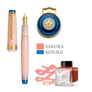 Sailor Pro Gear Slim Fountain Pen Set - Cherry Blossom