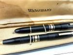 Vintage Waterman 100 Year Black Fountain Pen Set