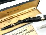 Vintage Waterman 100 Year Black Fountain Pen Set
