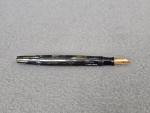 Vintage Parker Duofold Striped Duovac Pen - Gold Nib