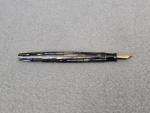 Vintage Parker Duofold Striped Duovac Pen - Gold Nib