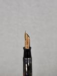 Vintage Parker Duofold Striped Duovac Pen - Gold Nib