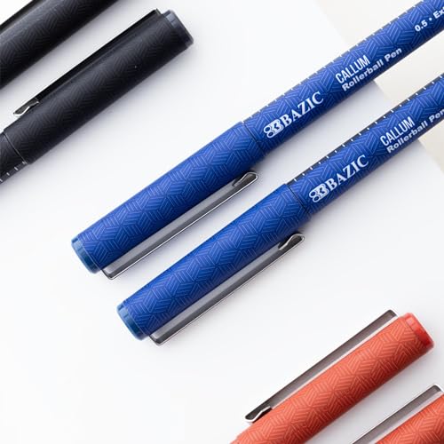 Luxury BAZIC Callum Blue Rollerball Pens (2/Pack)