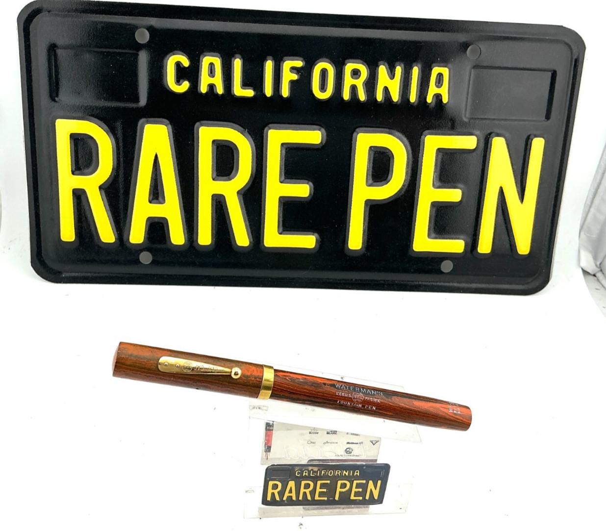 Vintage Waterman 52 Woodgrain Fountain Pen with Flex Nib