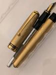 Vintage Matte Gold Dragon Fountain Pen with Steel Nib
