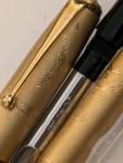 Vintage Matte Gold Dragon Fountain Pen with Steel Nib