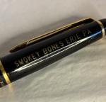 Waterman Expert Black Ballpoint Pen with Gold Trim