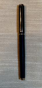 Vintage Black Fountain Pen with Gold Trim