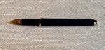 Vintage Black Fountain Pen with Gold Trim
