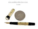 Vintage Montblanc 18K Gold Eyedropper Pendant Pen