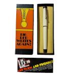 Parker Big Red Ballpoint Pen with Gold Trim
