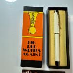 Parker Big Red Ballpoint Pen with Gold Trim