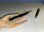Vintage Waterman's W5 Black Fountain Pen with Gold Trim