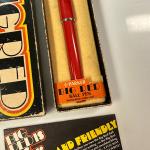 Vintage Parker Big Red Ballpoint Pen with Chrome Trim