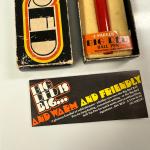 Vintage Parker Big Red Ballpoint Pen with Chrome Trim