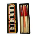Vintage Parker Big Red and White Ballpoint Set