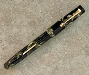 Vintage SUMMIT S.125 Green Marble Fountain Pen