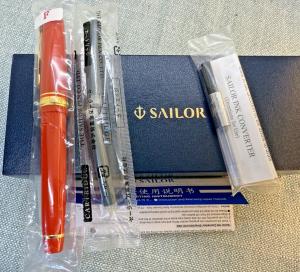 Sailor Professional Gear Slim Red Gold Fountain Pen