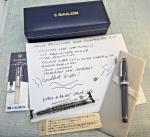 Sailor Pro Gear Slim Gray Rhodium Fountain Pen