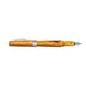 Visconti Mirage Amber Fountain Pen with Steel Nib