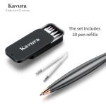 Kavura Metal Gravity Spinner Pen - Elegant Black Design