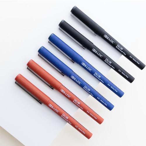 Luxury BAZIC Callum Blue Rollerball Pens (2/Pack)