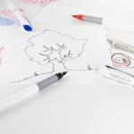 Pentel Floatune Rollerball Pen with 3 Ink Colors