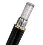 Vintage 1960s Platinum Fountain Pen in Black & Gold