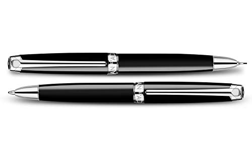 Caran d'Ache Ebony Black LÉMAN Pen & Pencil Set