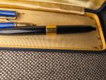 Vintage Ballpoint Ink Pens Set with Waterman Box