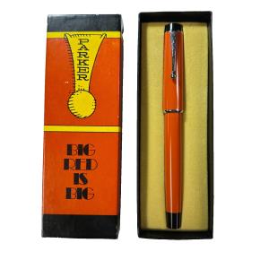 Parker Big Red Ballpoint Pen with Chrome Trim