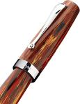 Montegrappa Mia Flaming Heart Fountain Pen – Red/Brown
