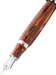 Montegrappa Mia Flaming Heart Fountain Pen – Red/Brown