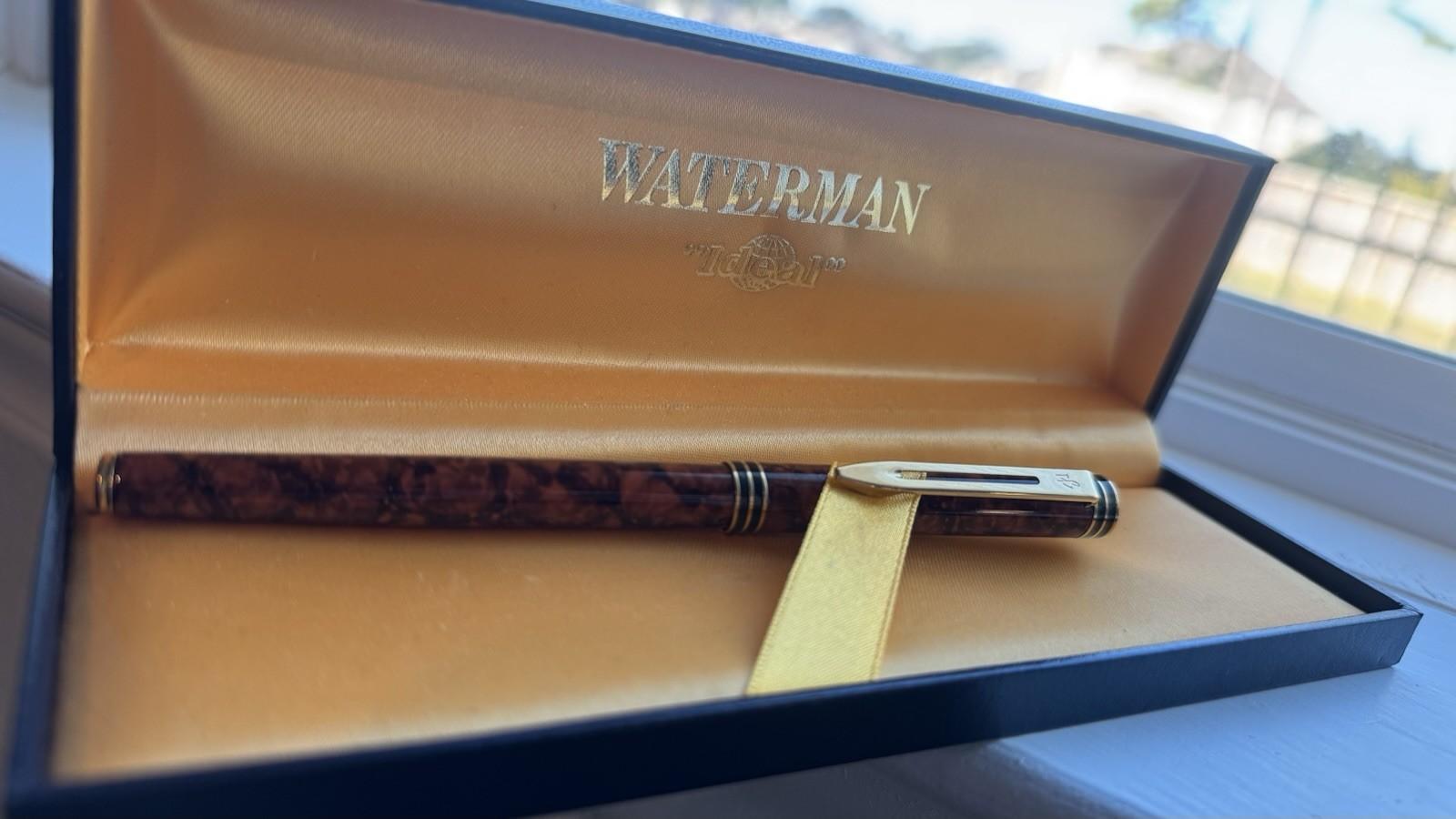 Waterman Ideal 18K Gold Fine Nib Fountain Pen