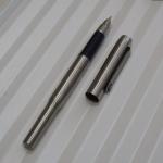 Vintage Blue Trim Fountain Pen with Fine Nib