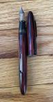 Vintage Sheaffer Carmine Striated Fountain Pen